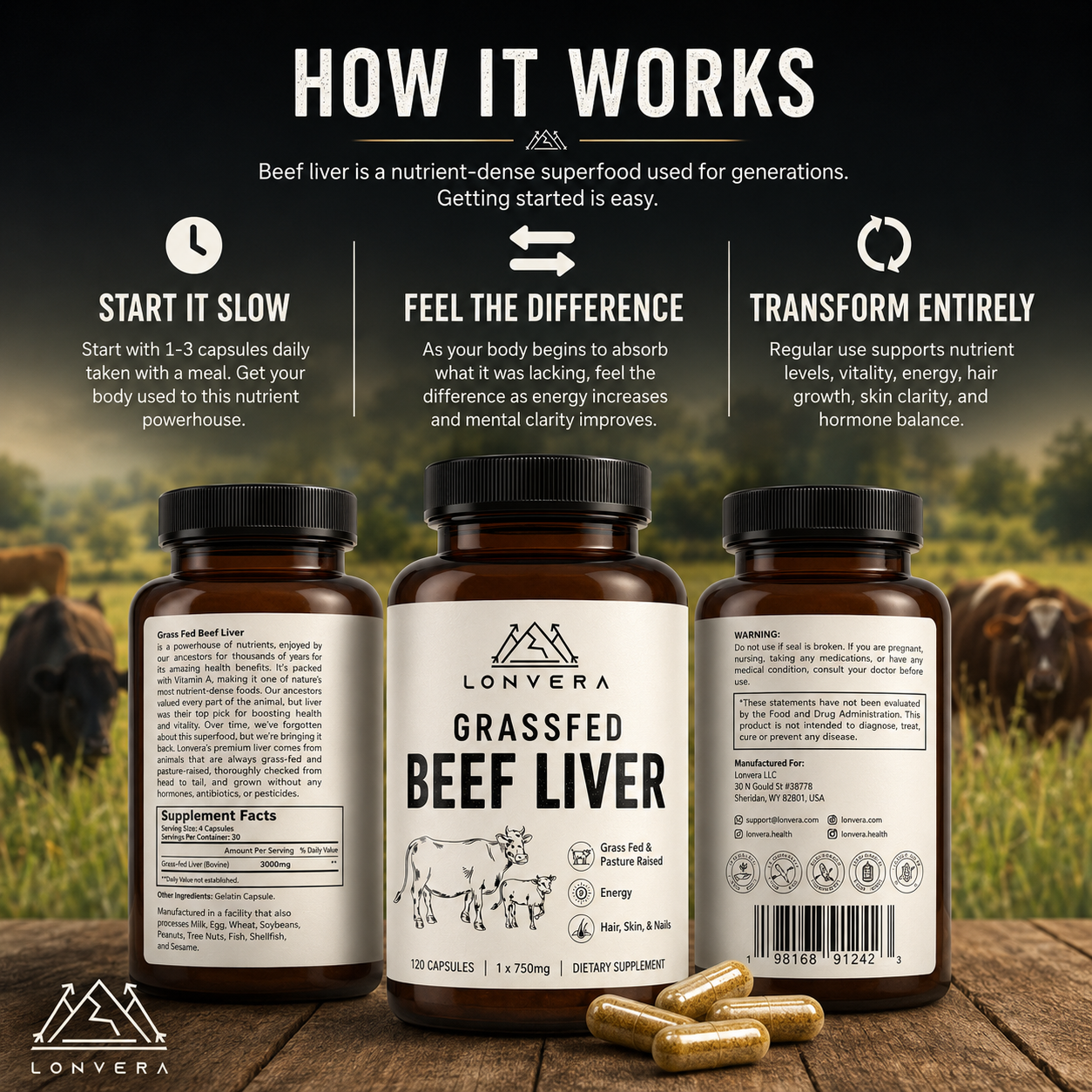 Lonvera Beef Liver Capsules