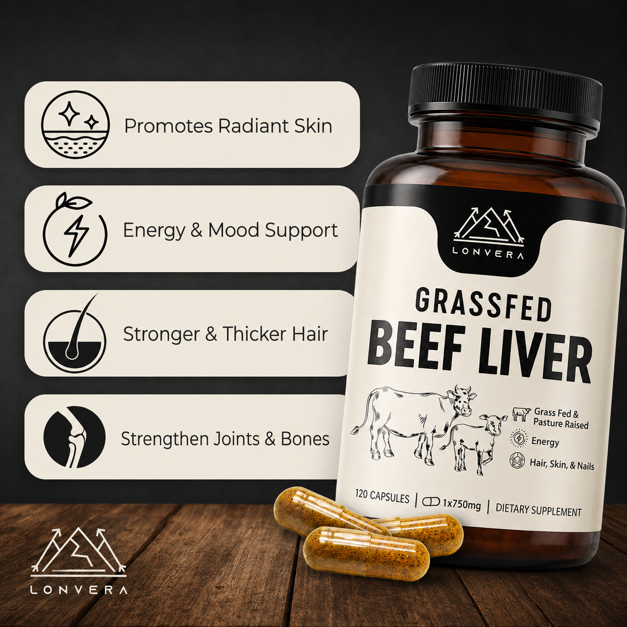 Lonvera Beef Liver Capsules