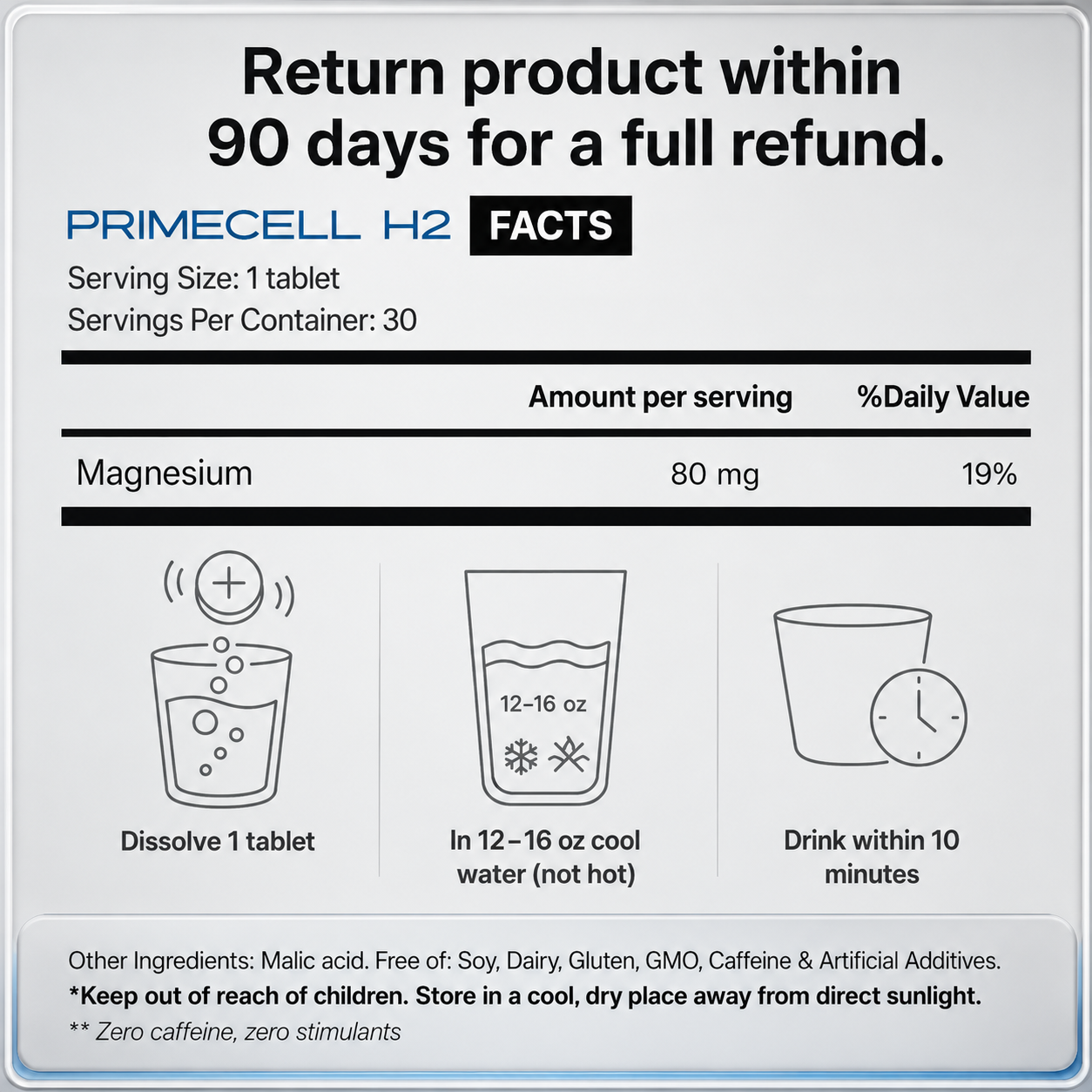 PrimeCell H2 Molecular Hydrogen